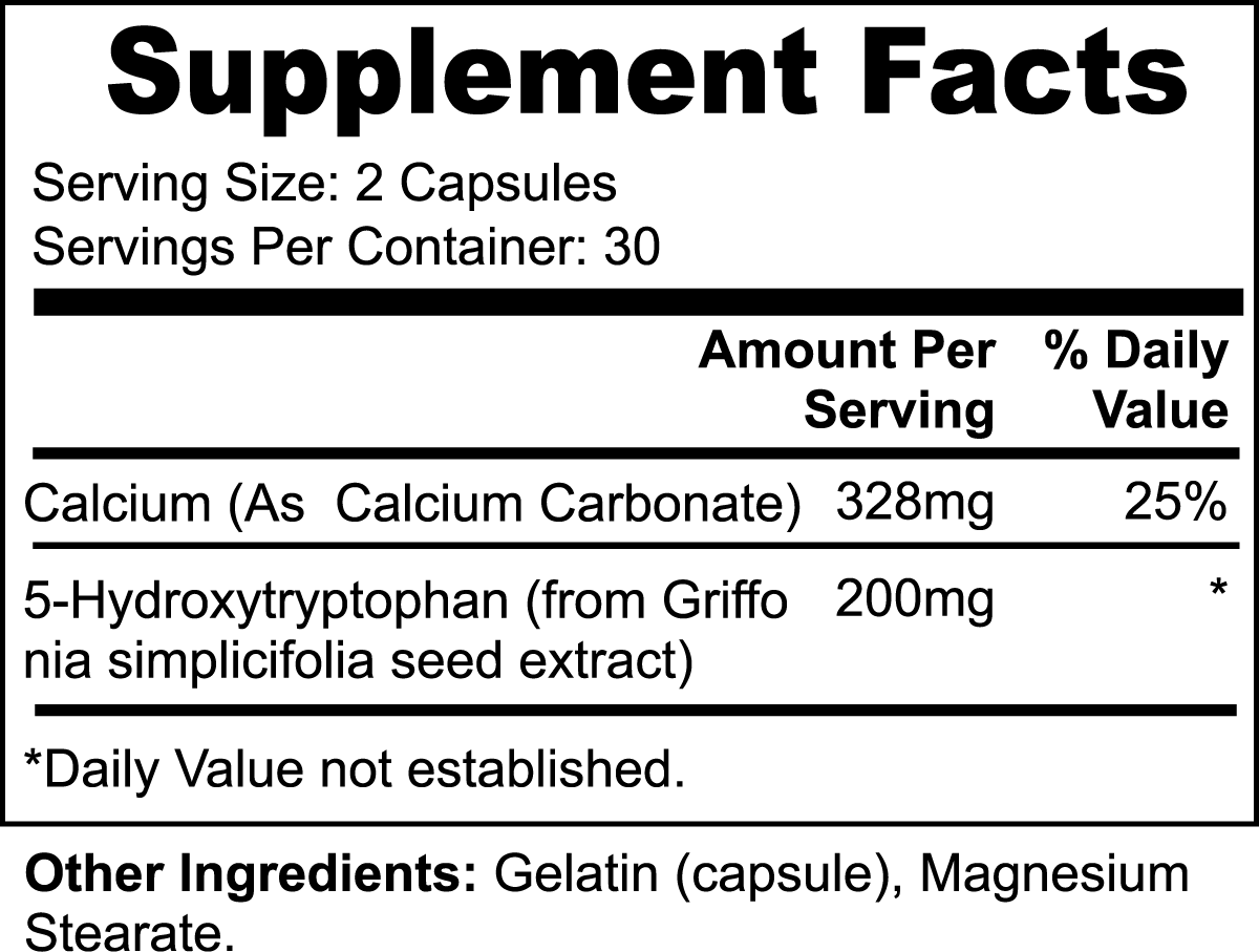 5-HTP (200mg) plus Calcium